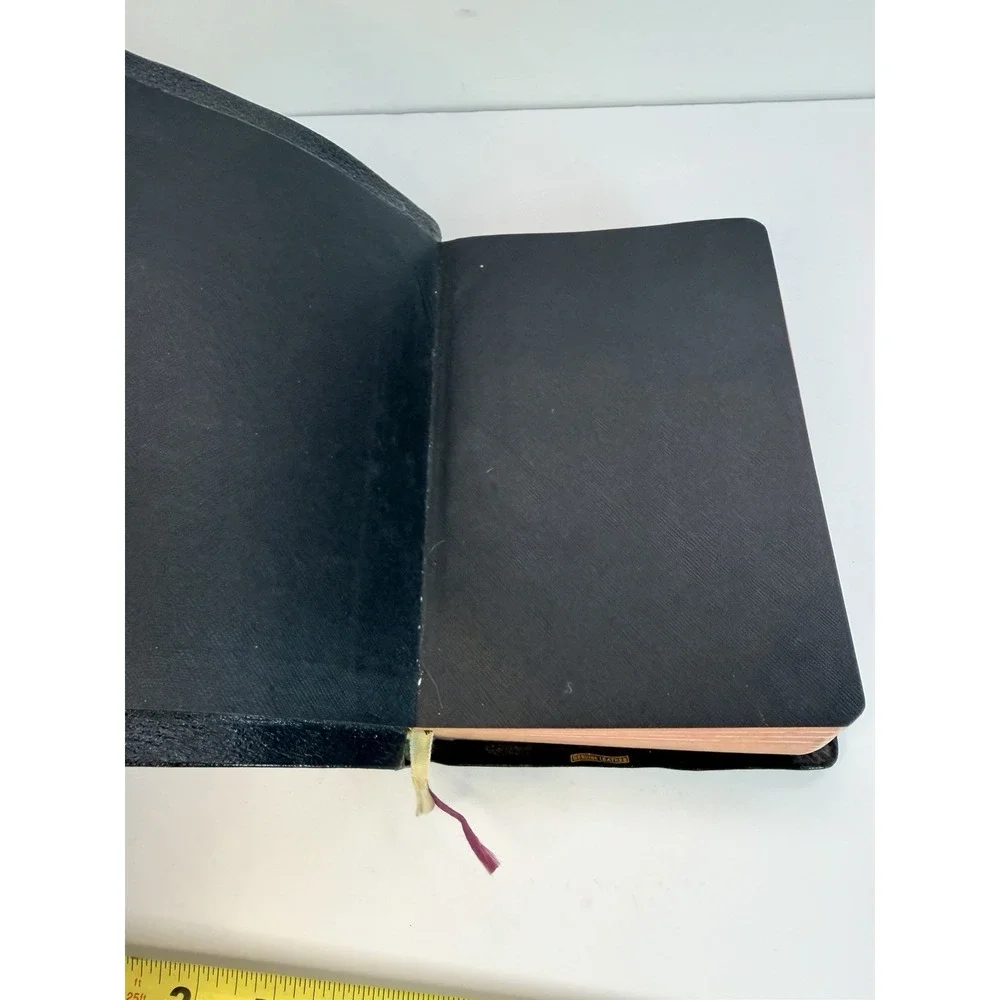 Vintage KJV Holy Bible Red Letter Master-Art Edition World Leather Indexed